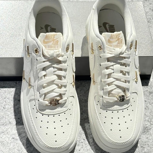 NIKE AIR FORCE 1 LX MINI GOLD SWOOSHES (FV3654-111)