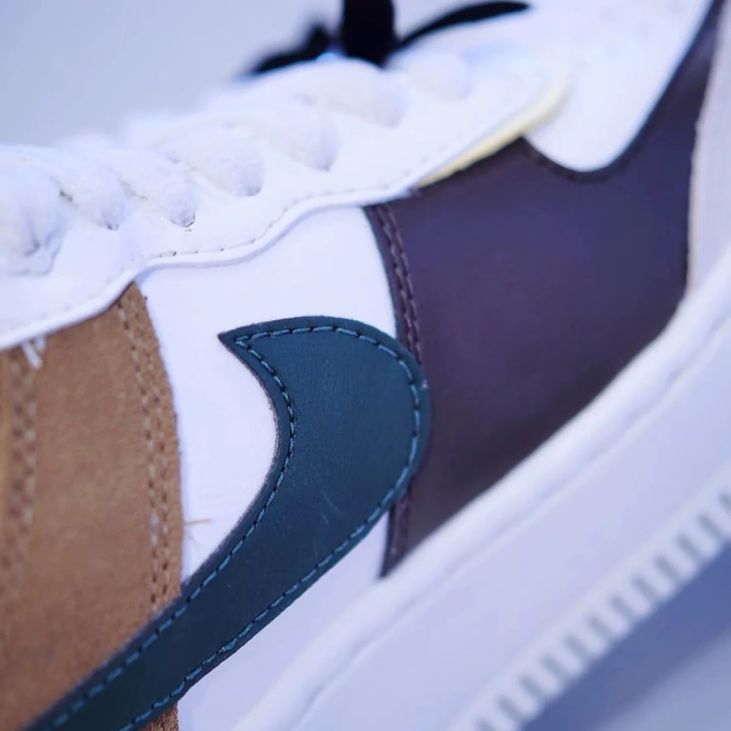 NIKE Air Force 1 Shadow 米白咖啡|蝴蝶結 (FB1857-111)
