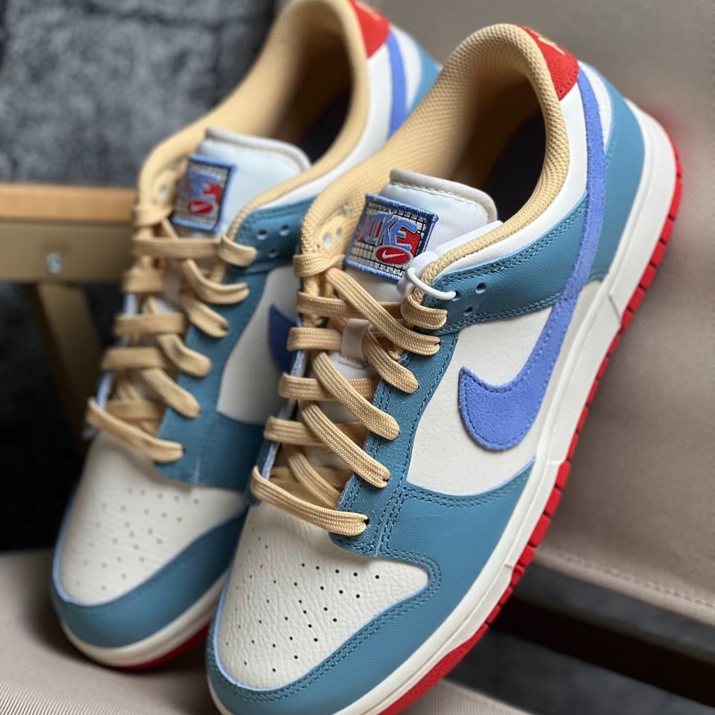 Nike Dunk Low 米藍 (HJ9112-110)
