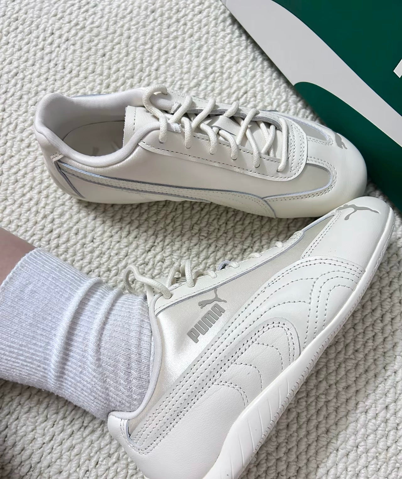 Puma Speedcat Femme 奶油白 (405835-01)