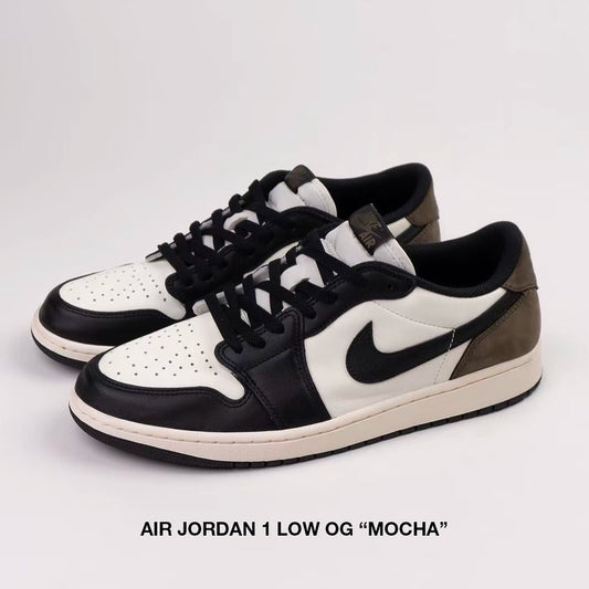 NIKE Air Jordan 1 Low OG 摩卡 黑白棕 (CZ0790-102)