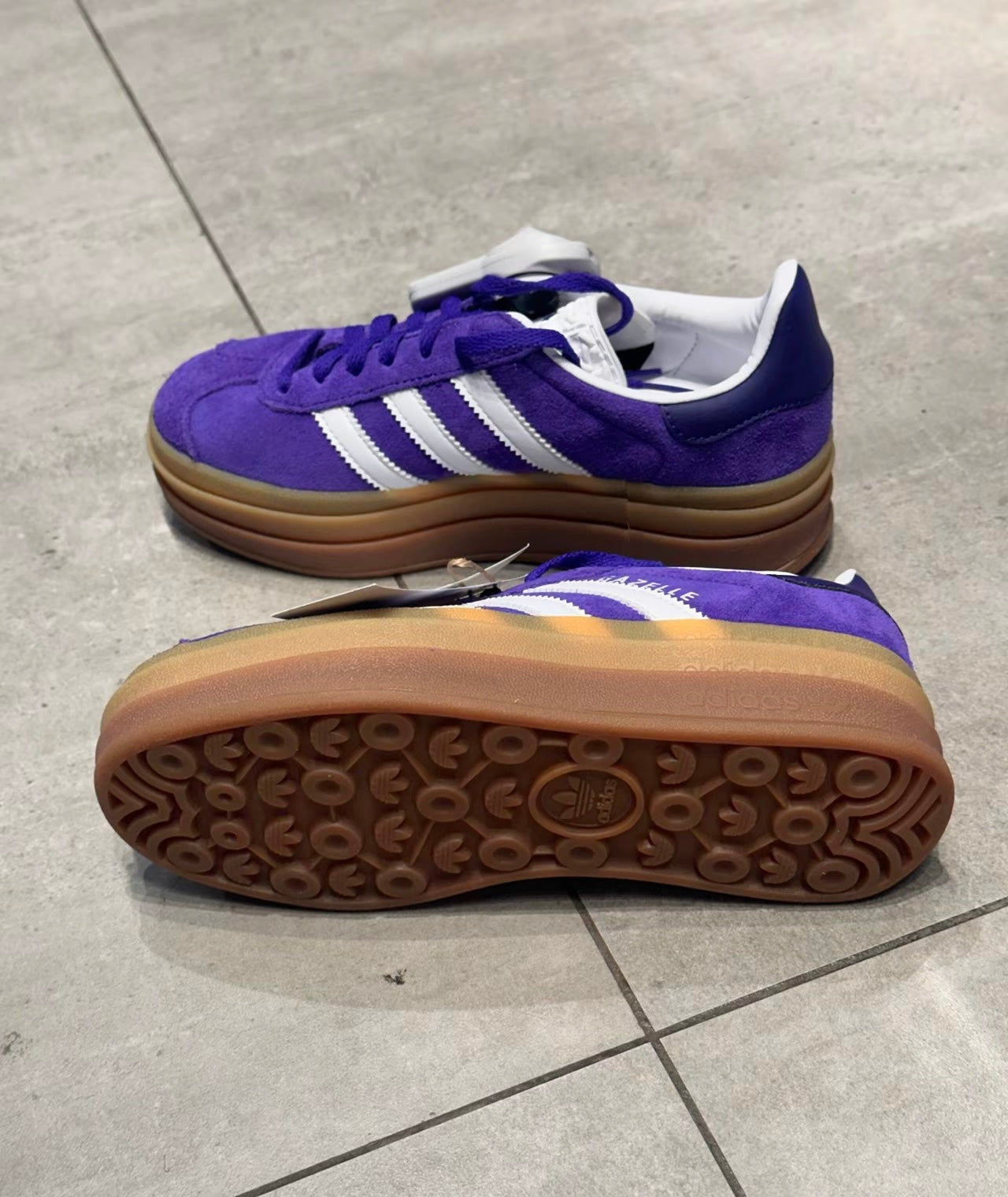 [紫色系秒殺] Adidas Originals Gazelle Bold 紫白 (IE0419)