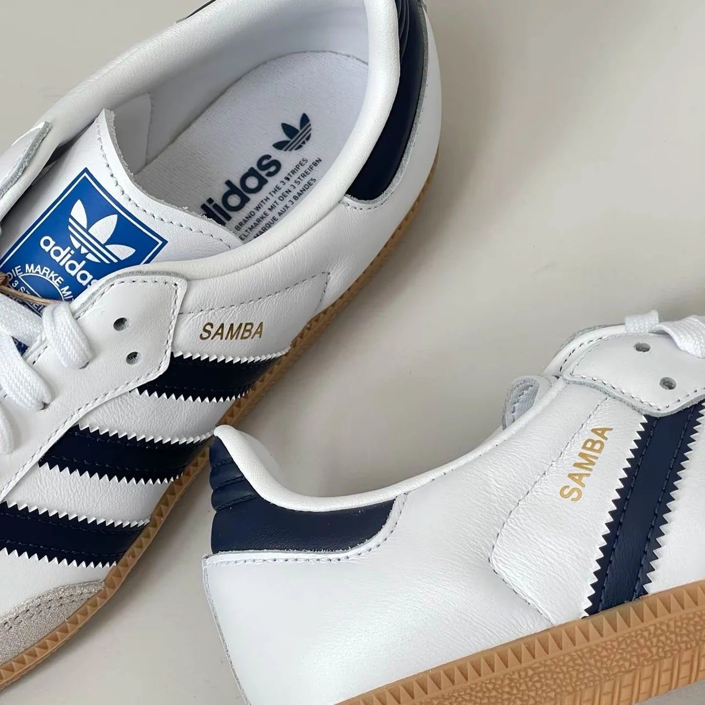 Adidas Originals Samba White Blue (IF3814)