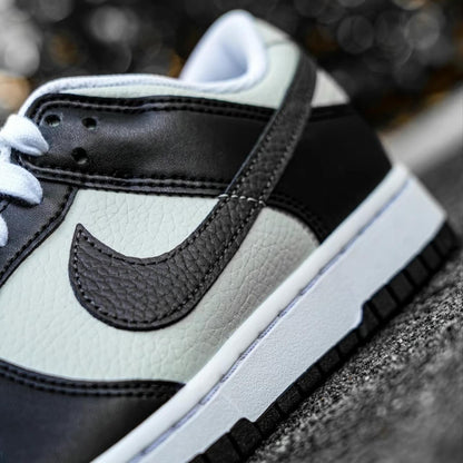 Nike Dunk Low - Grey Black Orange Mini Swoosh (FN7808-001)