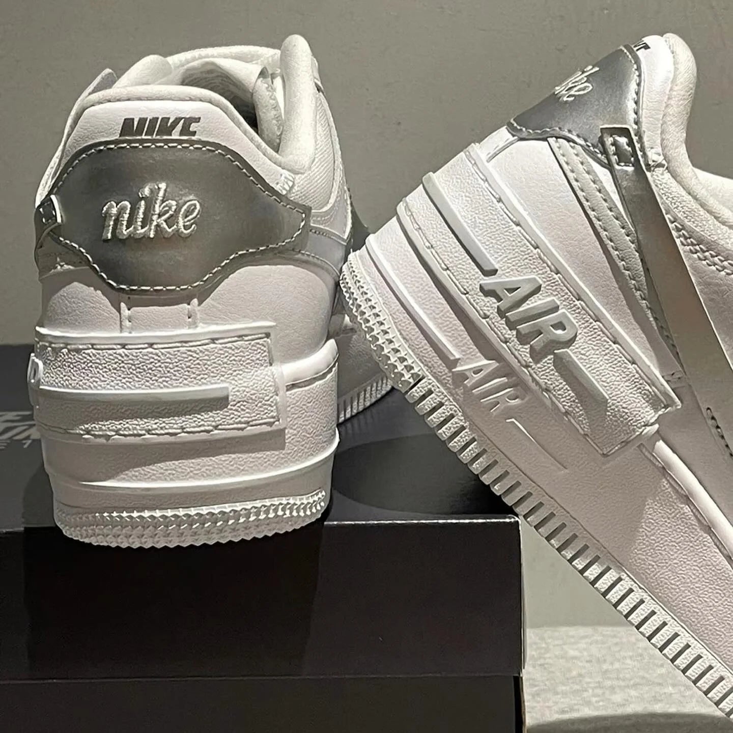 Nike Air Force Shadow White Silver 白銀 (CI0919-119)