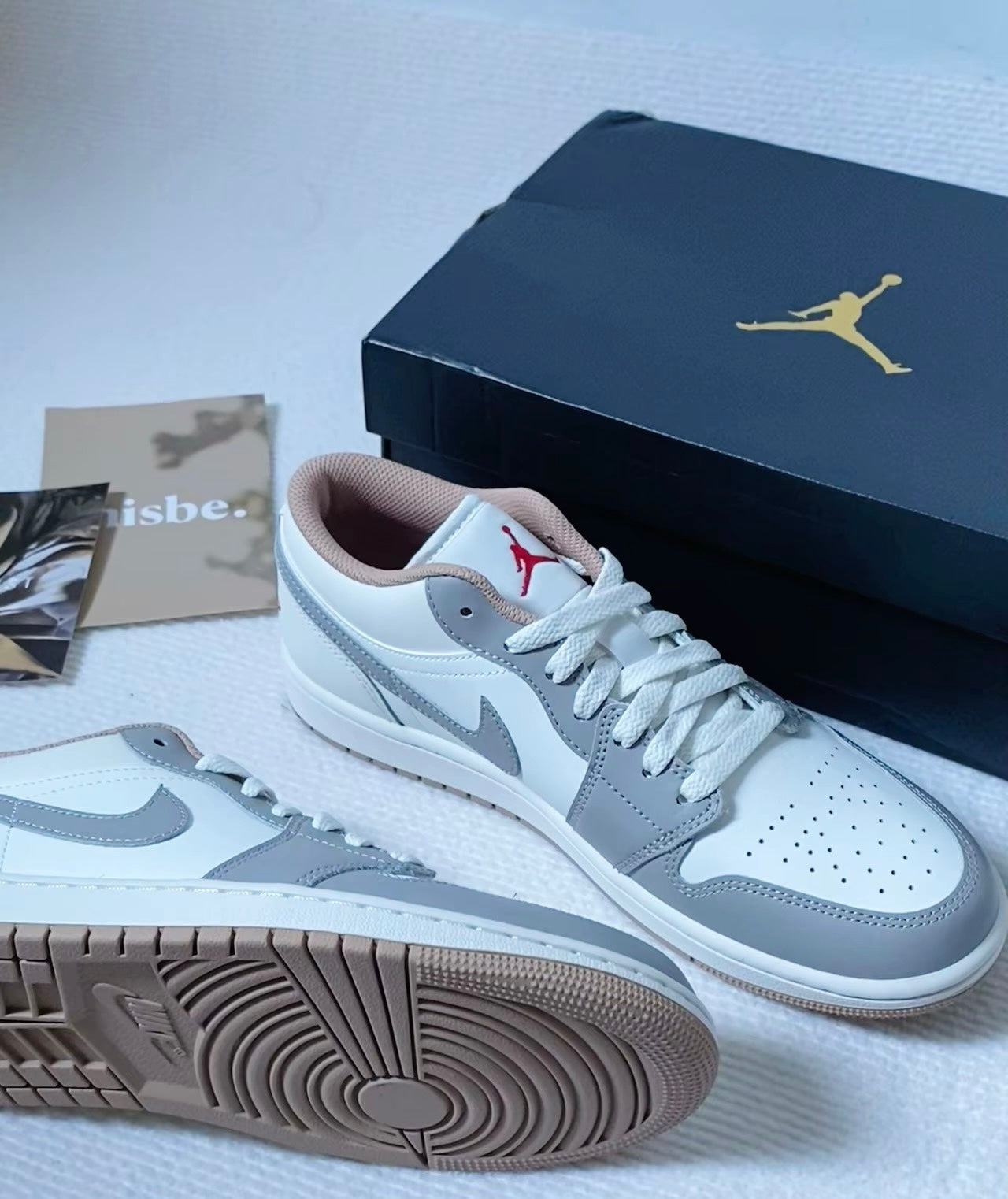 Nike Air Jordan 1 Low 白米灰 (553558-169)