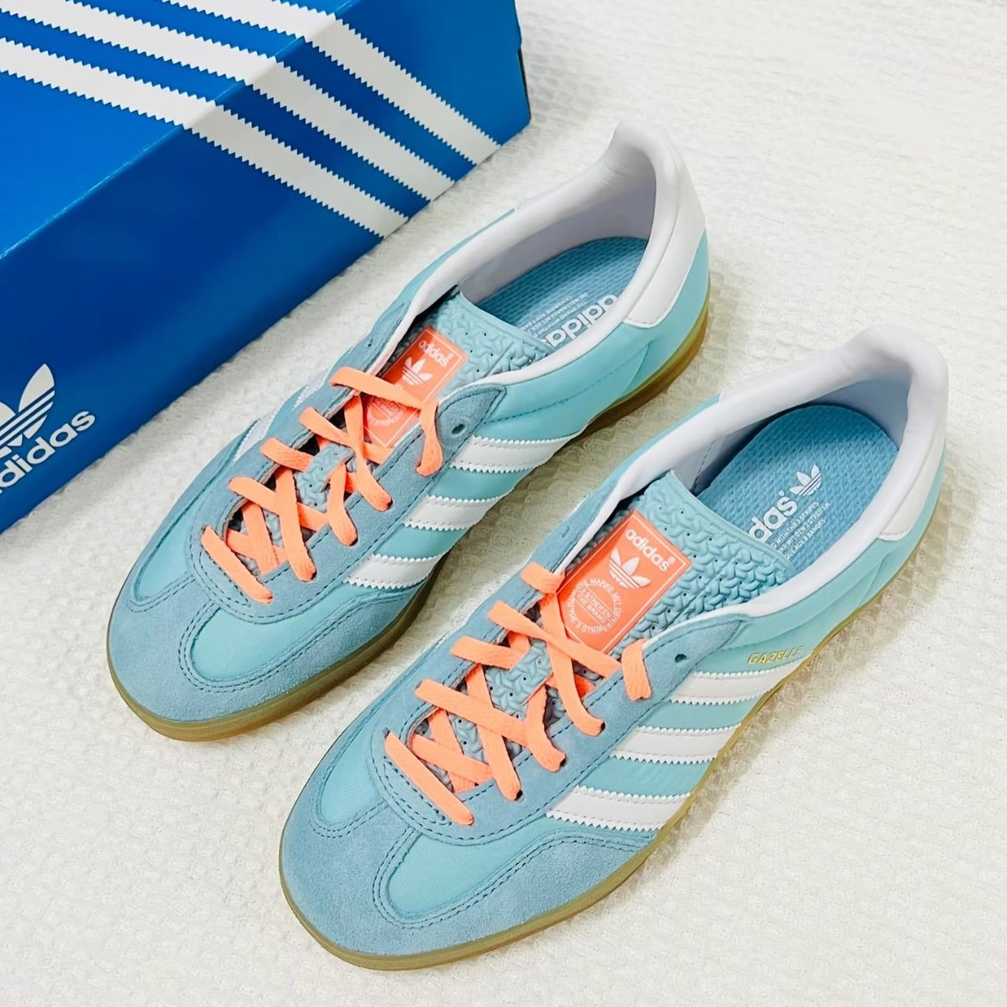 Adidas Originals Gazelle Indoor White Blue (HQ9017)