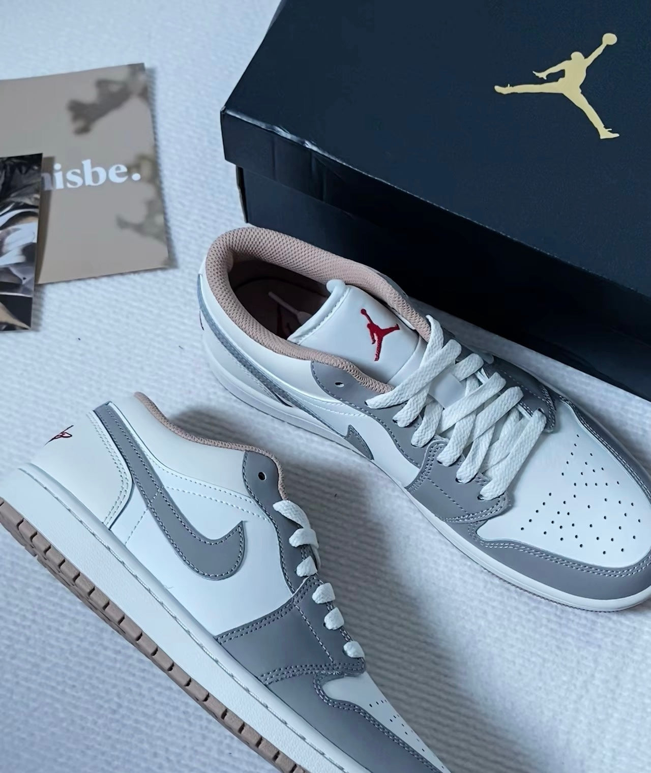 Nike Air Jordan 1 Low 白米灰 (553558-169)