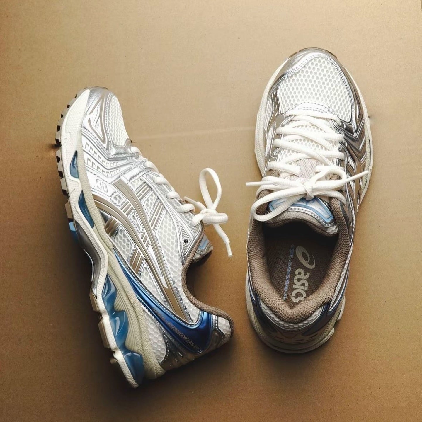 ASICS Gel-Kayano 14 Cream Pepper 銀灰金藍 (1202A056-113)