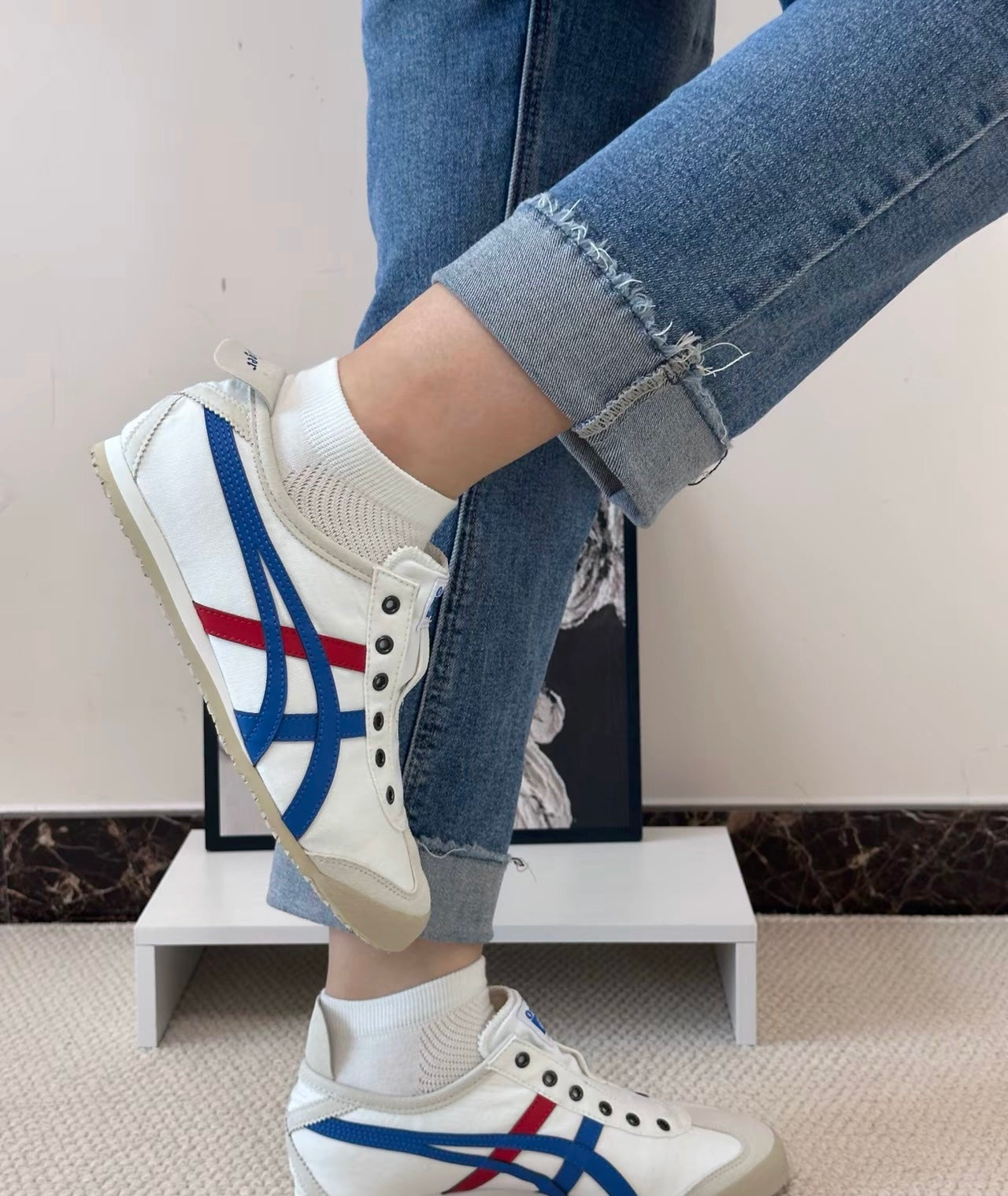 Onitsuka Tiger Mexico 66 Slip-On 白藍紅 (D3K0N-0143)