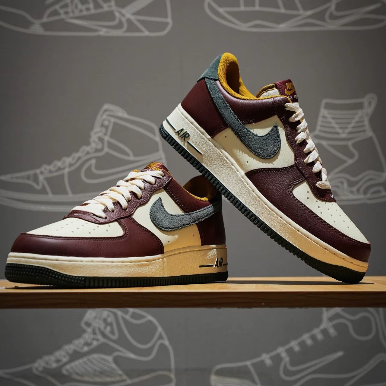 Nike Air Force 復古紅綠 (HQ3612-113)