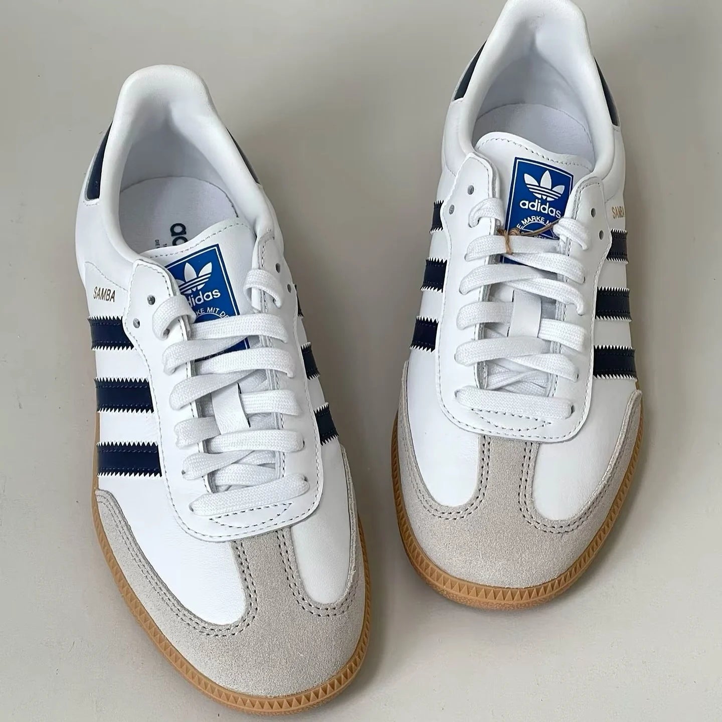 Adidas Originals Samba White Blue (IF3814)