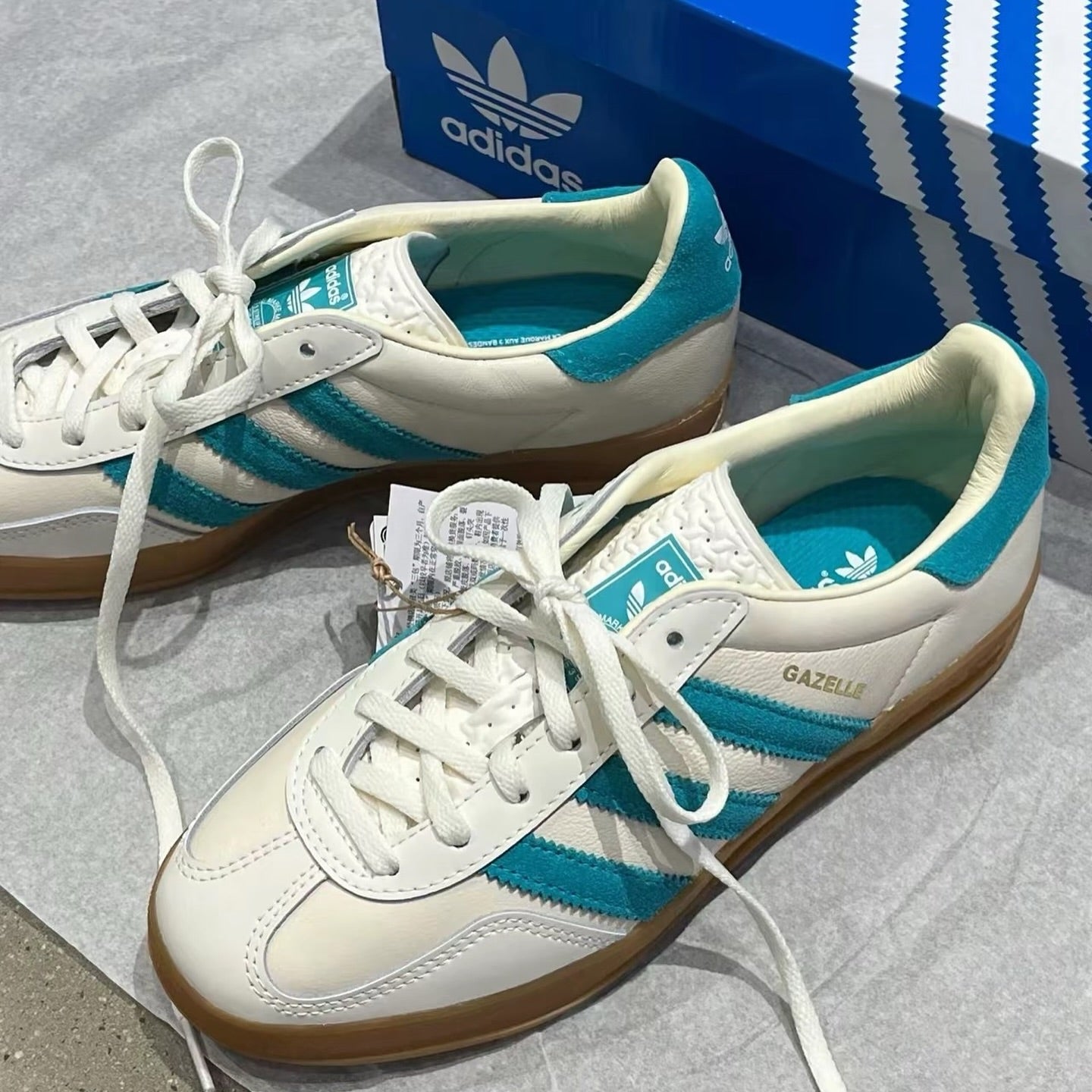 ADIDAS GAZELLE INDOOR 湖水藍綠 (JI2583)