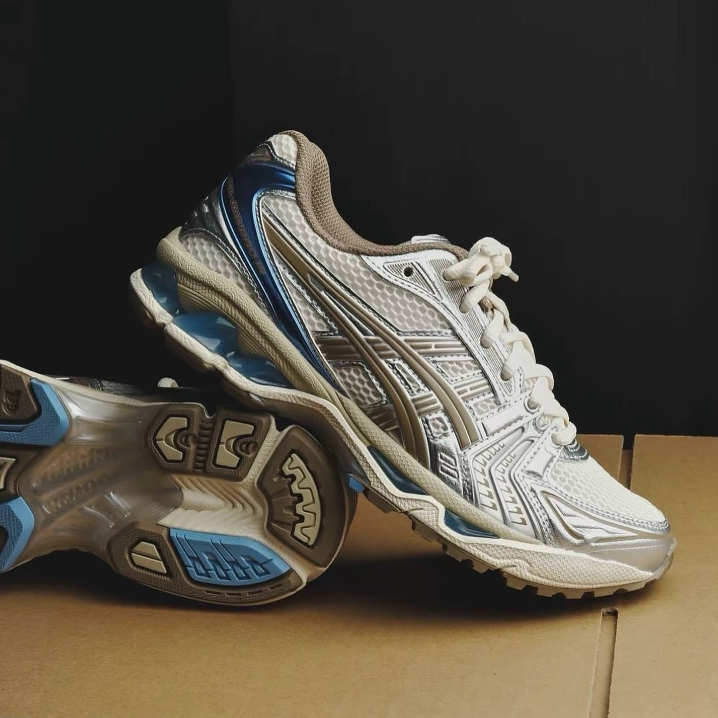 ASICS Gel-Kayano 14 Cream Pepper 銀灰金藍 (1202A056-113)