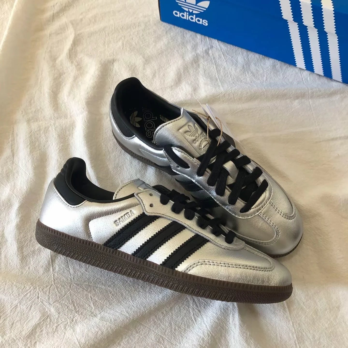 Adidas Originals Samba 銀黑 (JI4218)