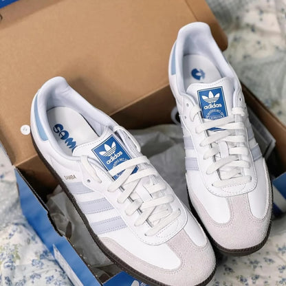 Adidas Originals Samba OG White Blue (ID2055)