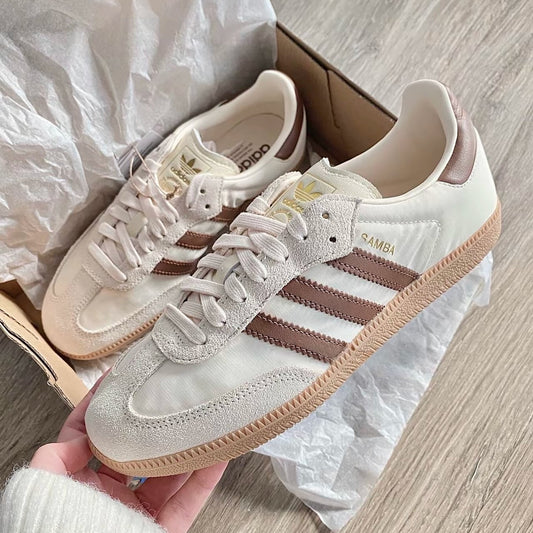 ADIDAS SAMBA 奶茶棕絲綢 (ID1447)