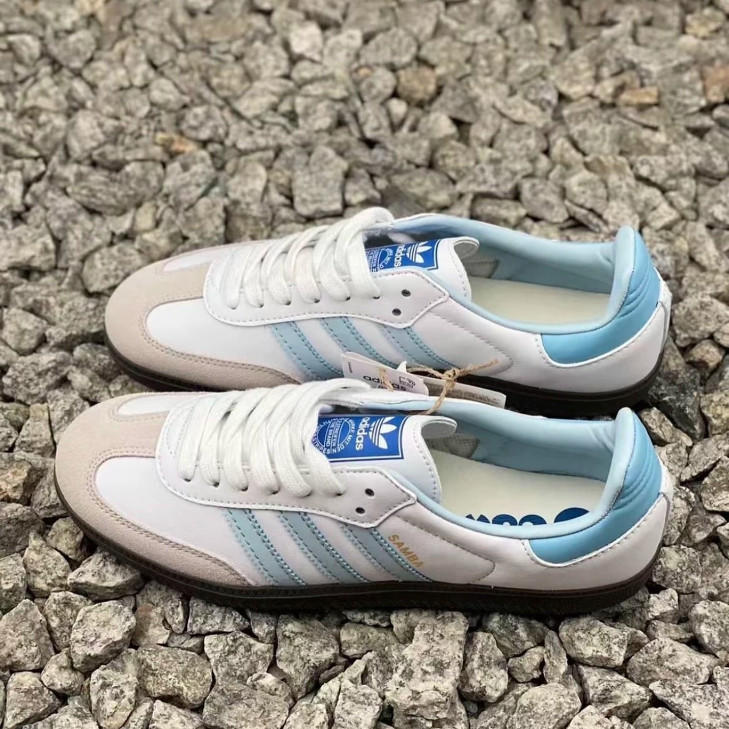 Adidas Samba OG - White Sky Blue (JI2003)