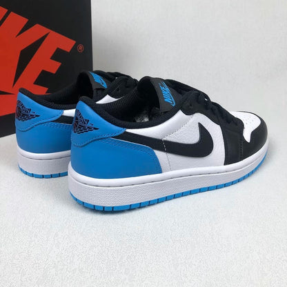 Nike Air Jordan 1 Low Black and Dark Powder Blue (CZ0775-104)