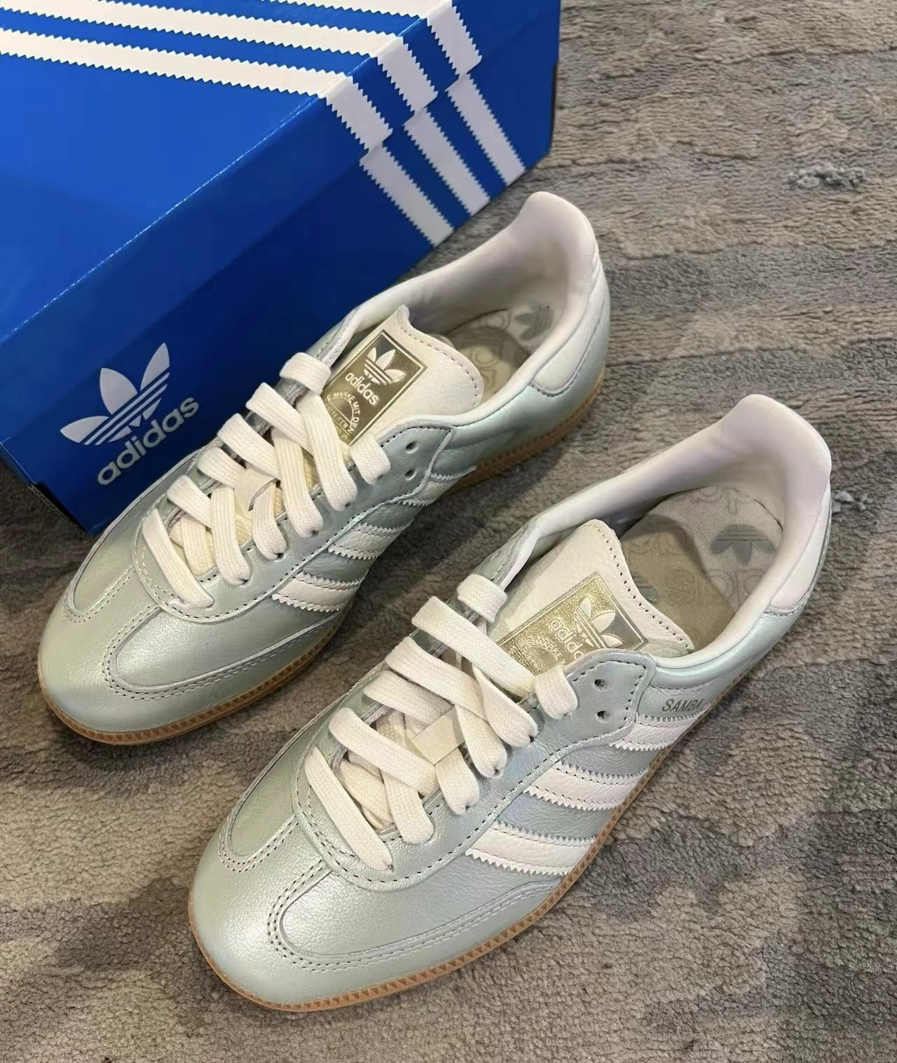 ADIADAS SAMBA 薄荷綠 (IG1965)