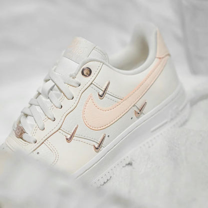 Nike Air Force 1 07 LX - Rose Gold Swooshes (FV8110–181)