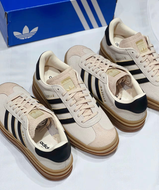 (秋季優惠) Adidas Originals Gazelle 米黑 (JS3892)