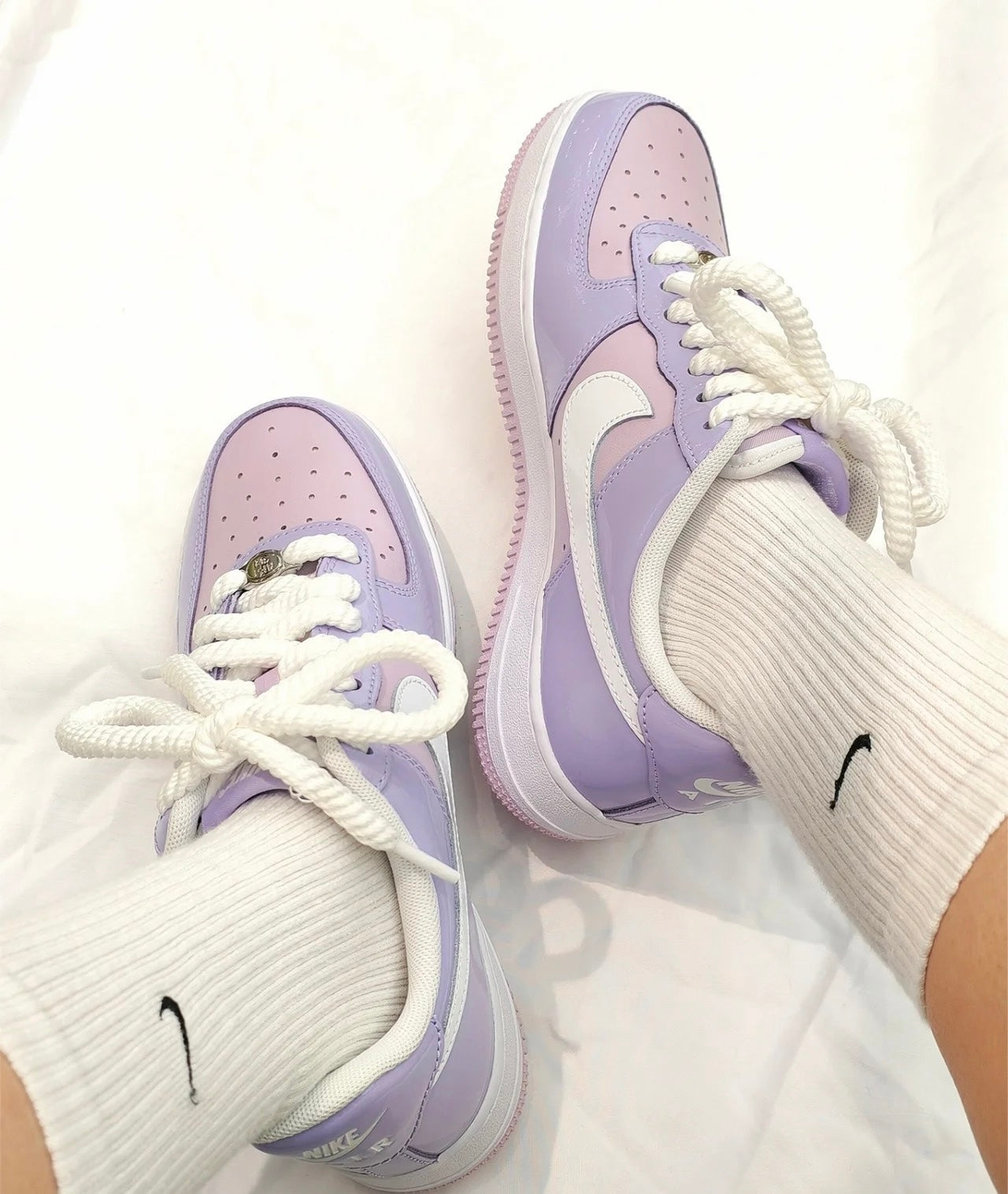 [紫色系秒殺] Nike Air Force 漆皮紫粉 (HV9405-500)