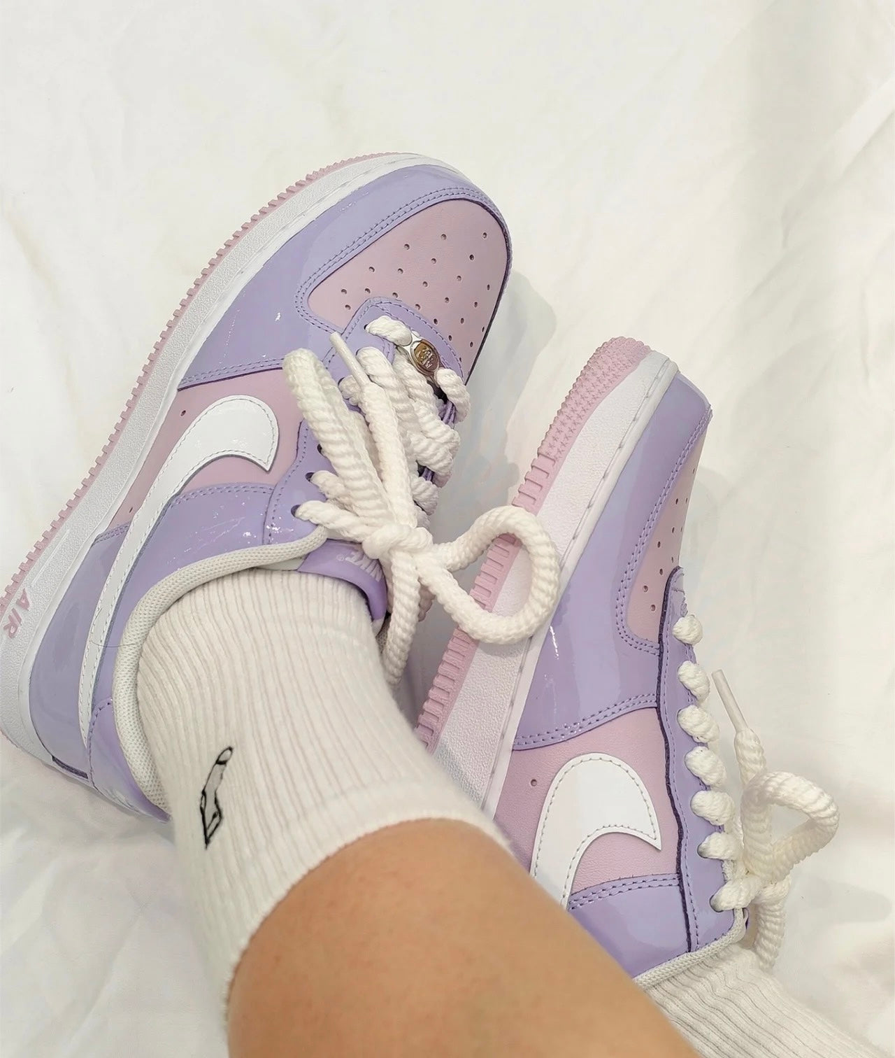 [紫色系秒殺] Nike Air Force 漆皮紫粉 (HV9405-500)