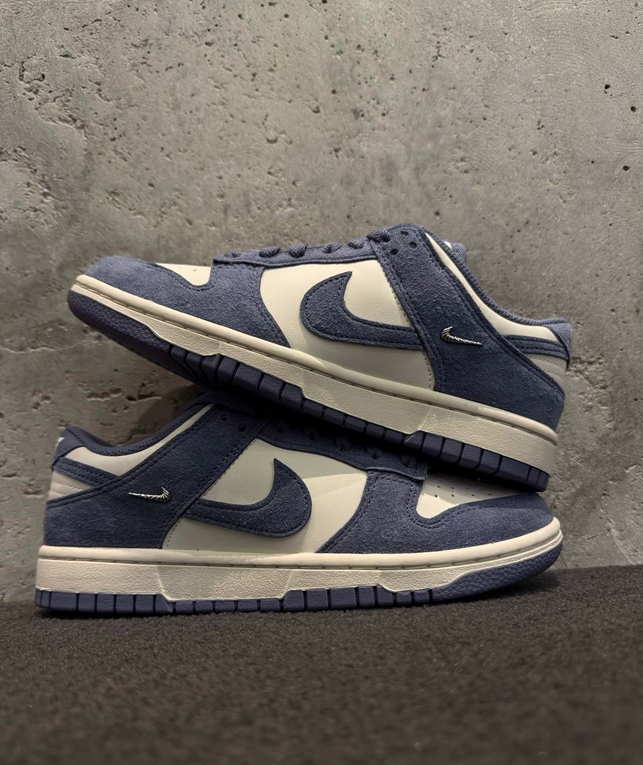 Nike Dunk Low Mini Swoosh Sail 米藍 (IB4417-103)