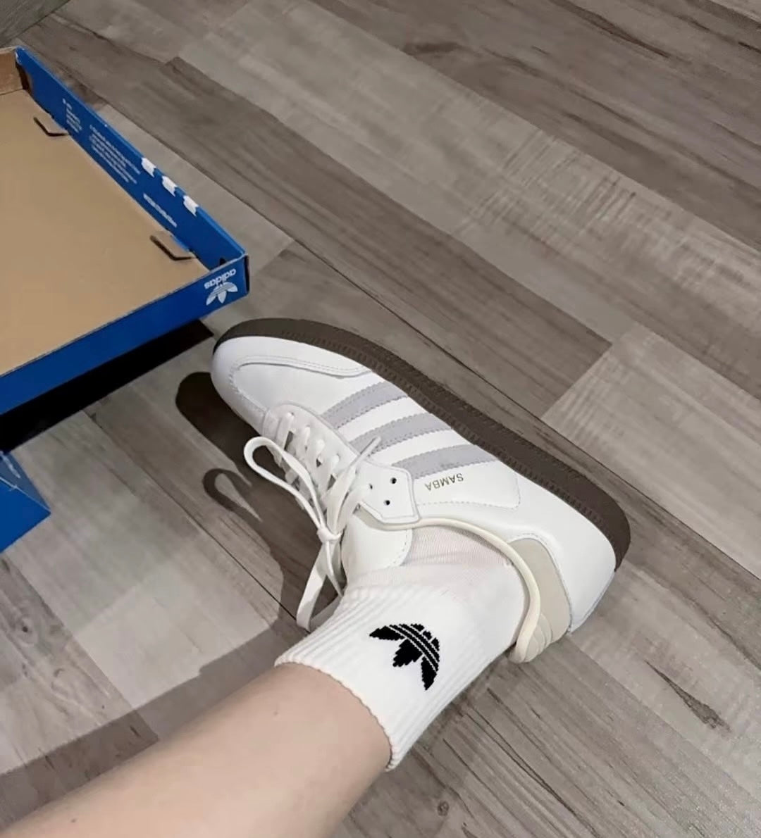 Adidas originals Samba 白棕 (IH4880)