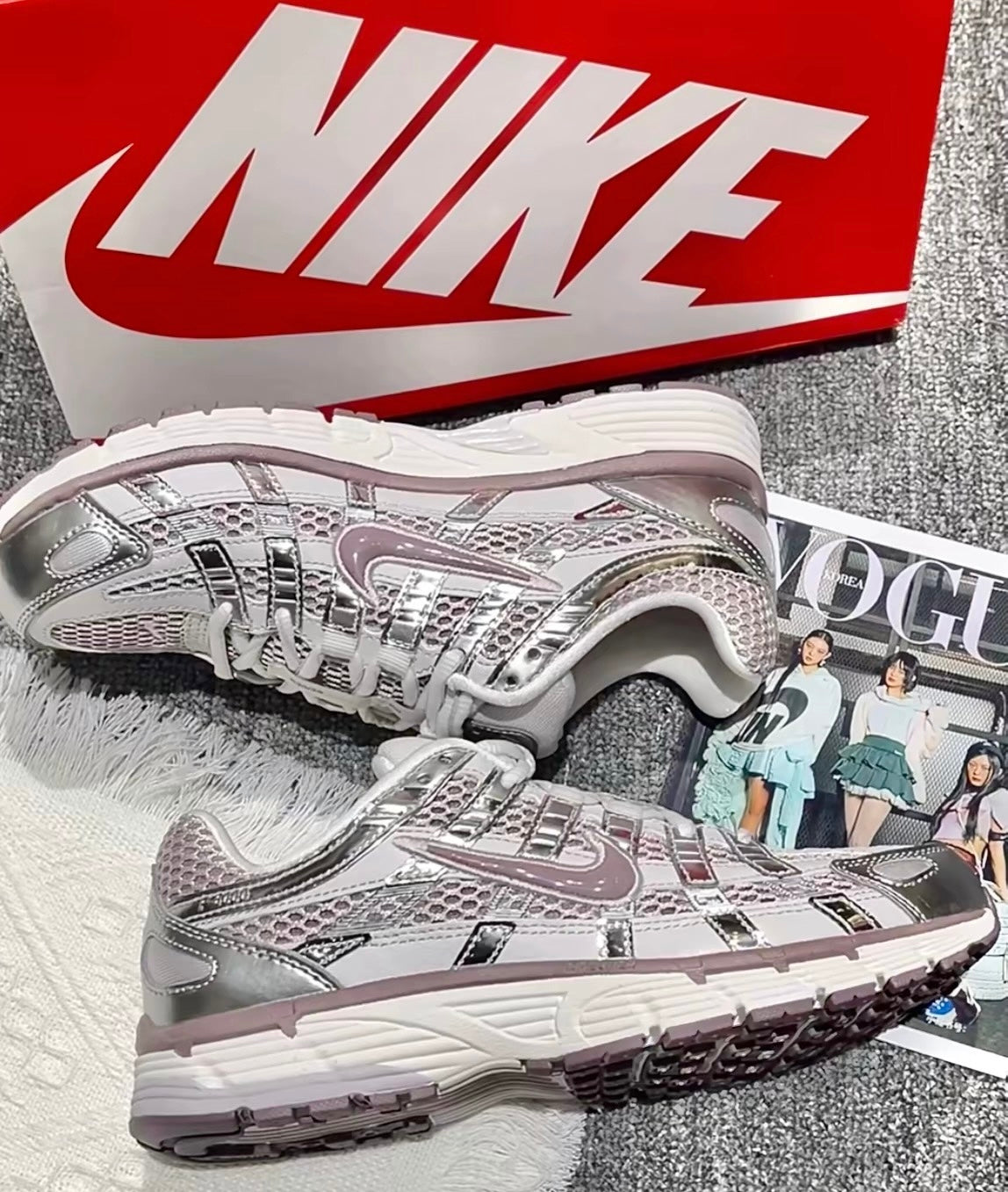 [銀色系秒殺] Nike P-6000 銀玫瑰紫粉(IB4019-019)