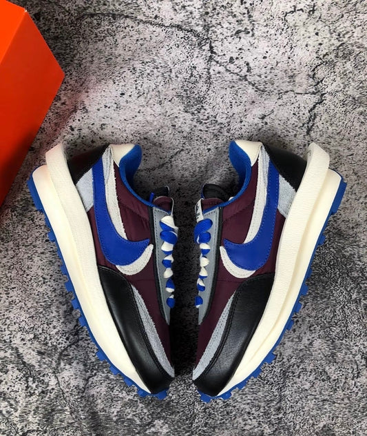 Nike Sacai LDWaffle Night Maroon And Team Royal 黑灰 (DJ4877-600)