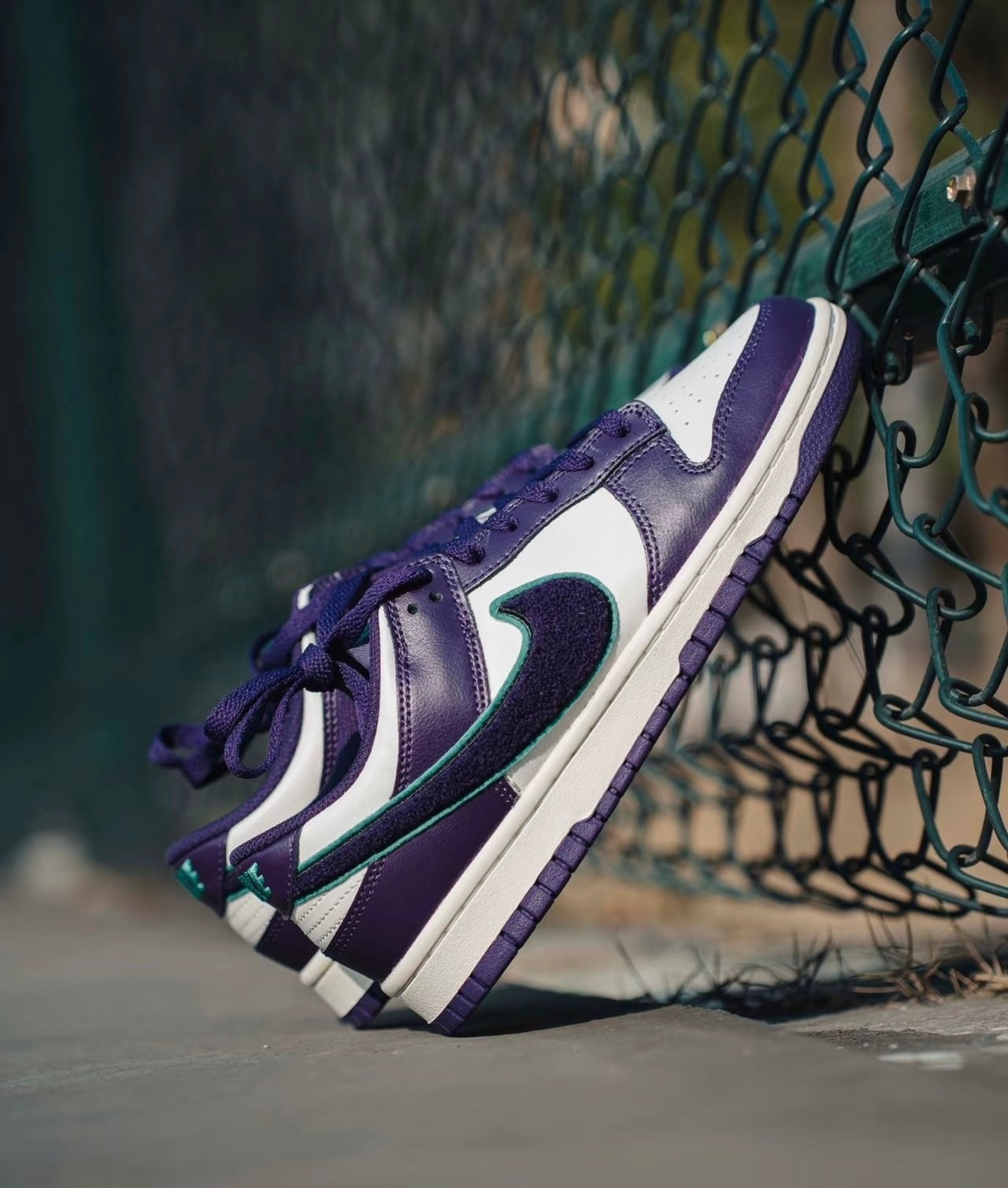 Nike Dunk Low Chenille Swoosh Purple 紫色 (DQ7683-100)