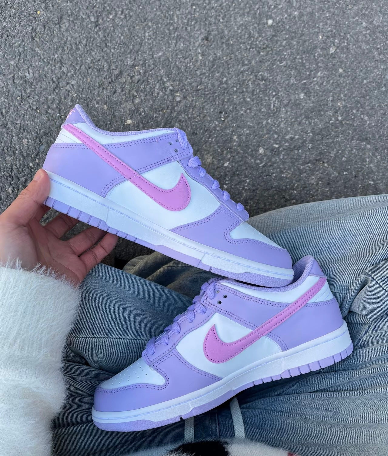 NIKE DUNK LOW GS LILAC BLOOM PINK (HQ1185-161)