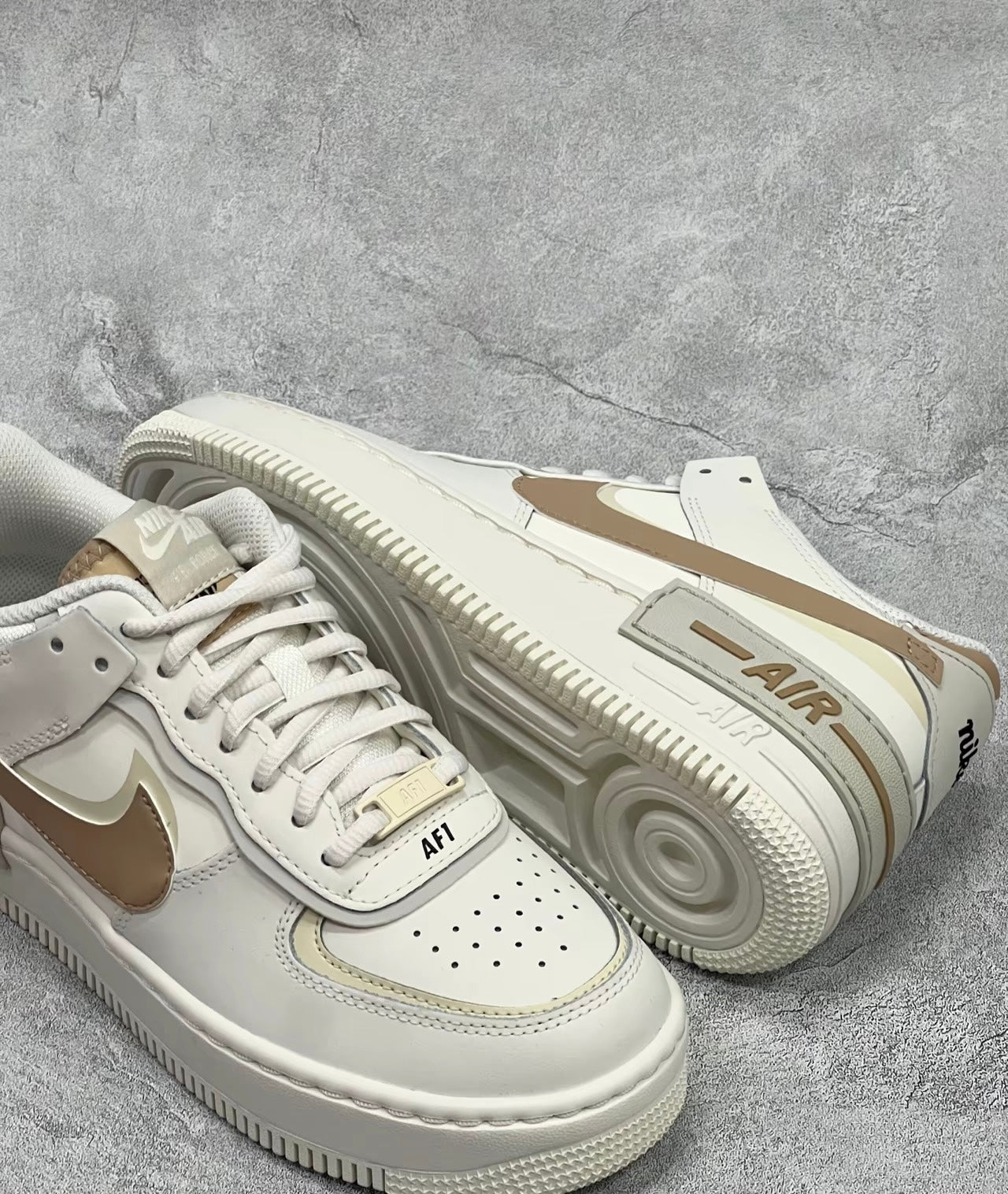 Nike Air Force 1 Shadow “Sail Fossil” (CI0919-116)