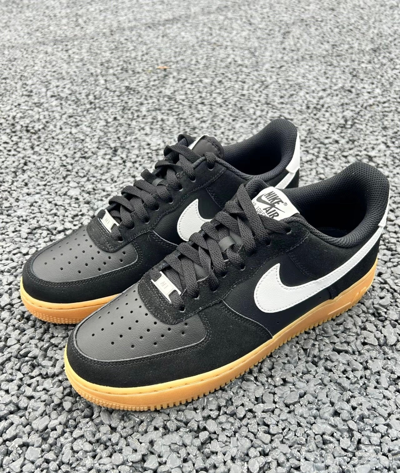 Nike Air Force Black White Gum (FQ8714-004)