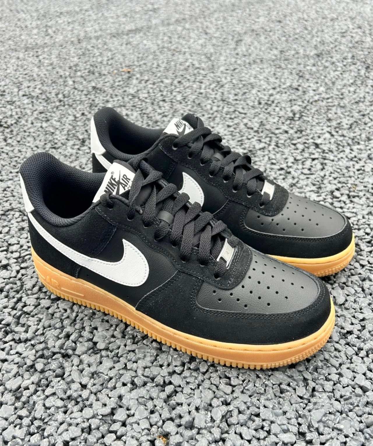 Nike Air Force Black White Gum (FQ8714-004)