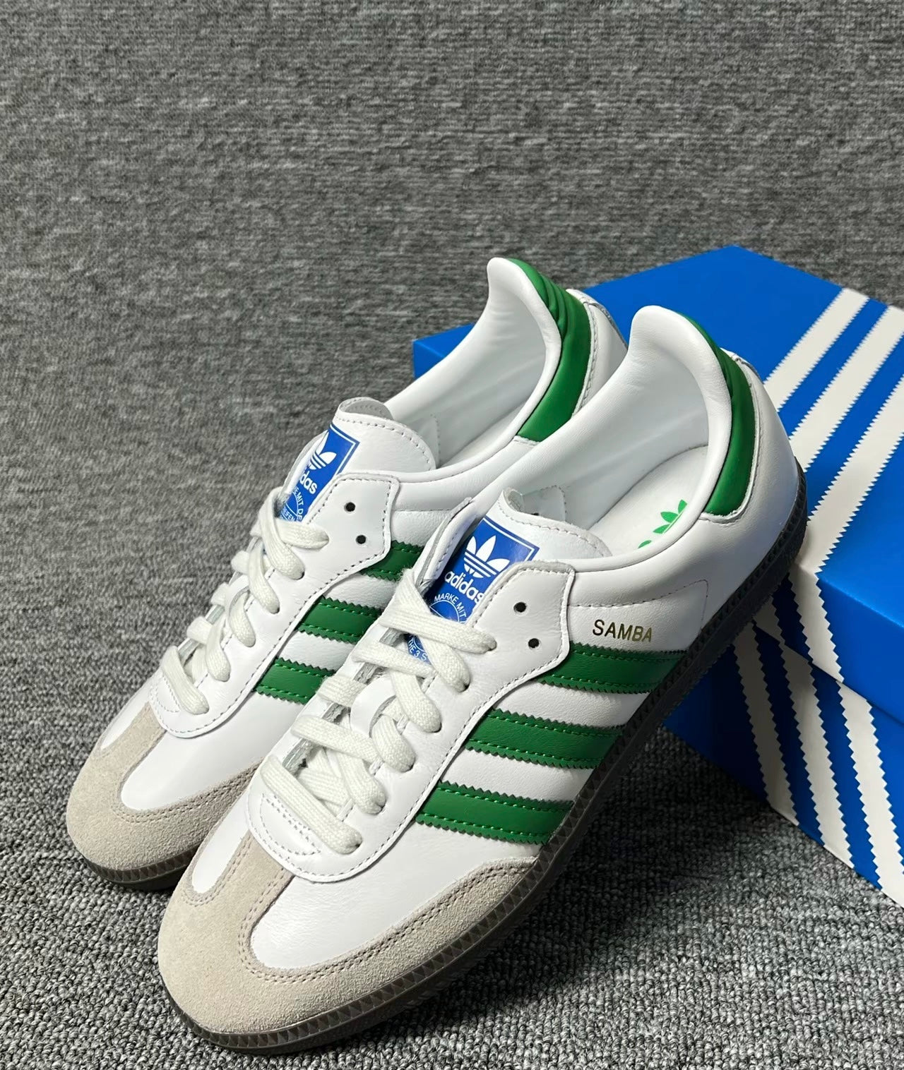 Adidas Originals Samba OG White Green (IG1024)