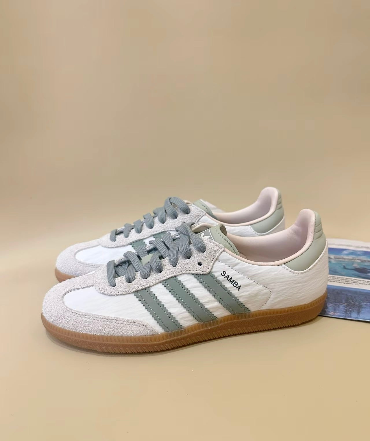 ADIDAS ORIGINALS SAMBA OG White Green (ID0492)