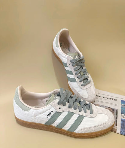 ADIDAS ORIGINALS SAMBA OG White Green (ID0492)