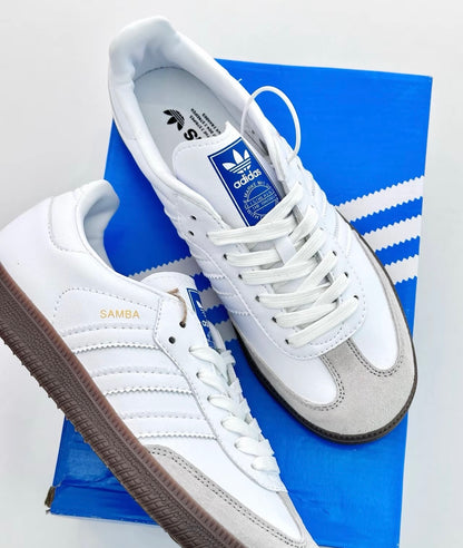 Adidas Samba - Cloud White Blue Gum (IE3439)