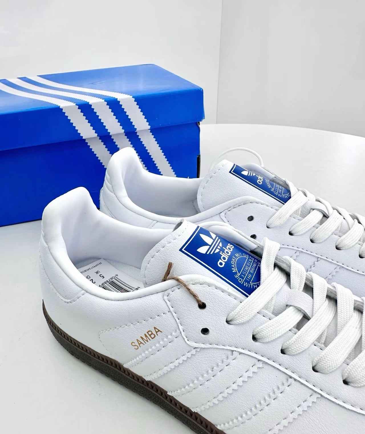 Adidas Samba - Cloud White Blue Gum (IE3439)