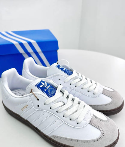 Adidas Samba - Cloud White Blue Gum (IE3439)