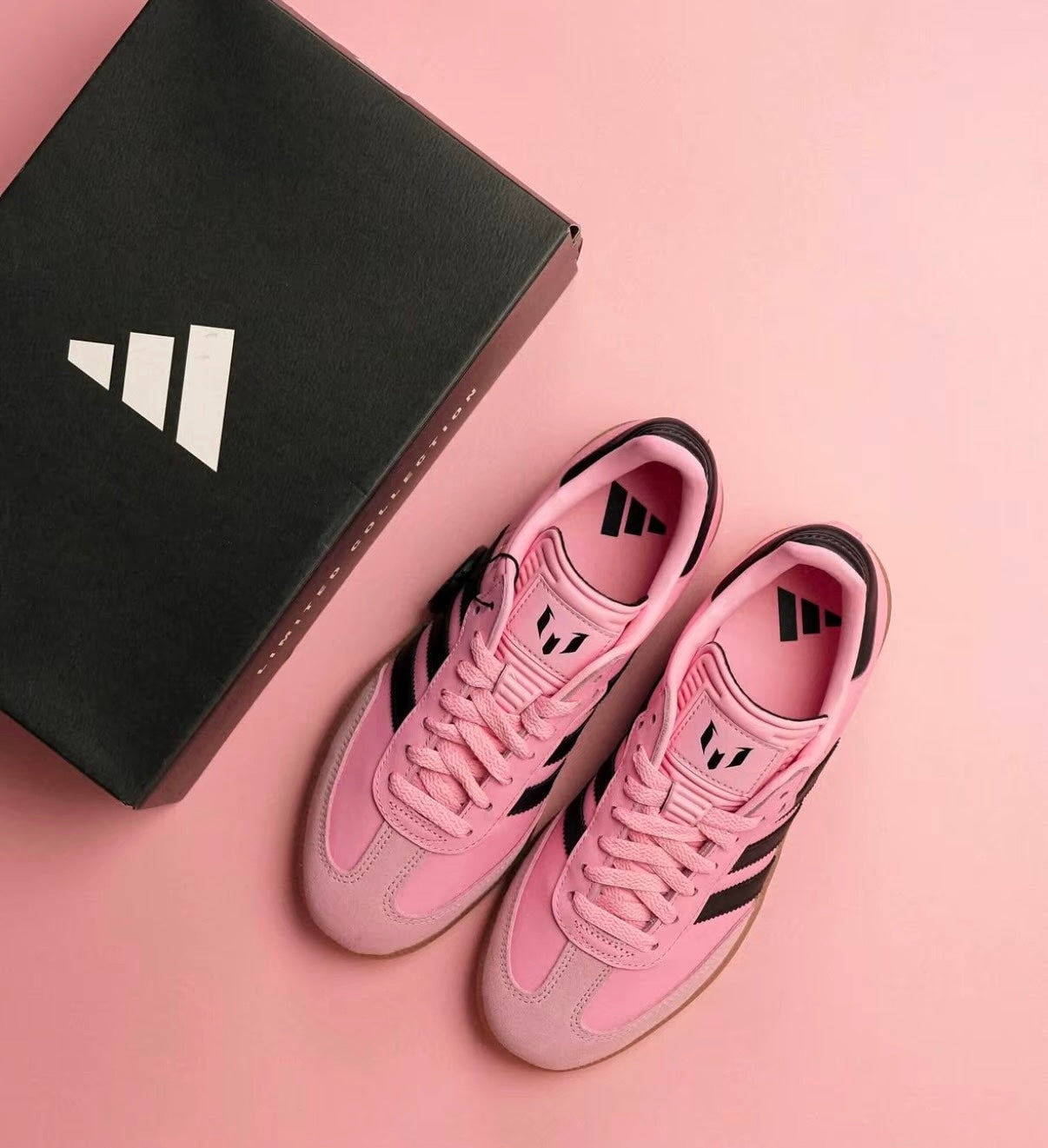 INTER MIAMI x ADIDAS SAMBA CF MESSI PINK 美斯 (IH8158)