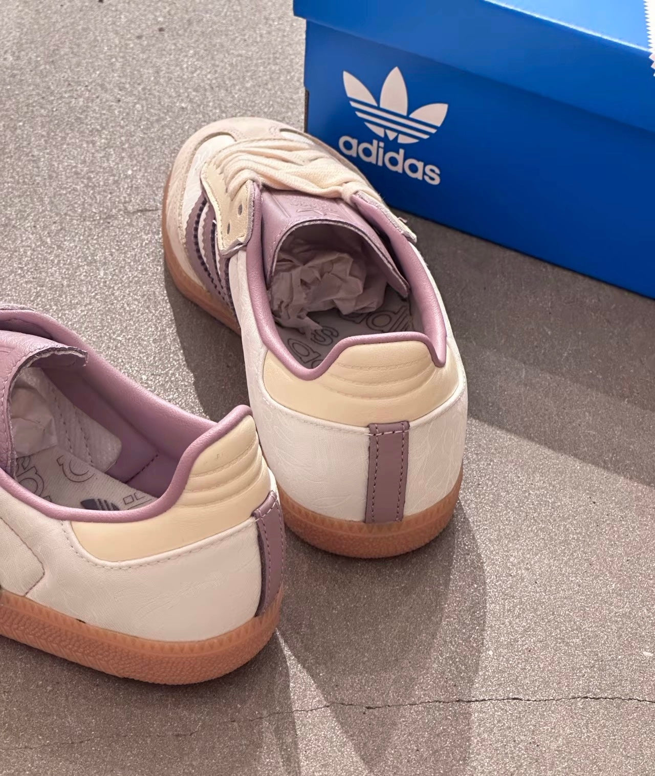 ADIDAS SAMBA OG CREAM WHITE PRELOVED BROWN PURPLE (IE1417)