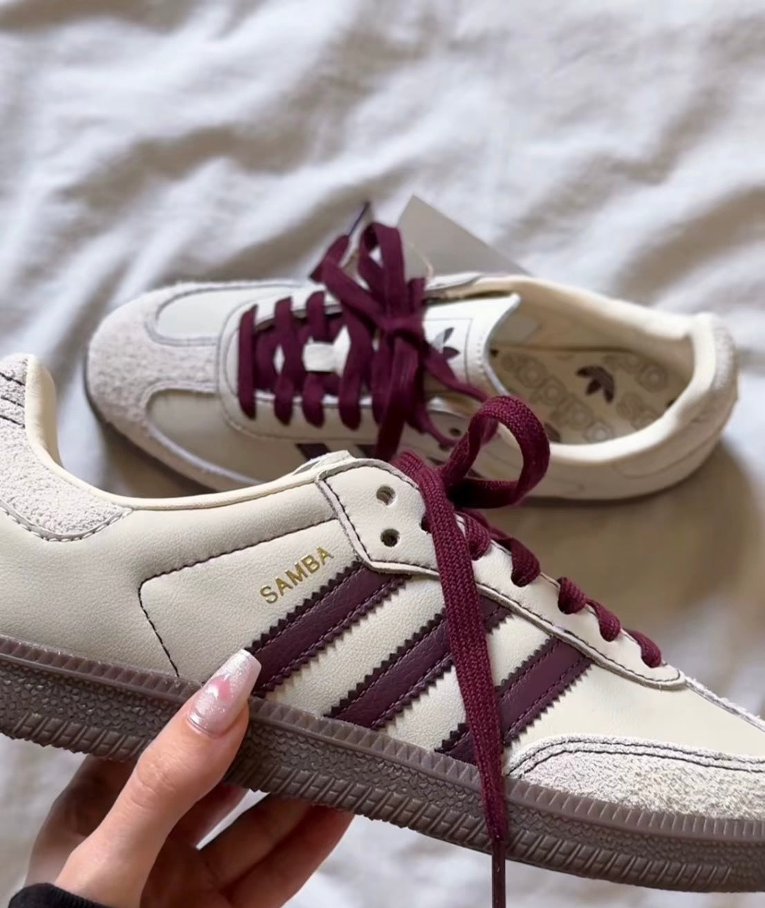 ADIDAS ORIGINALS SAMBA OG 酒紅 (IG1987)