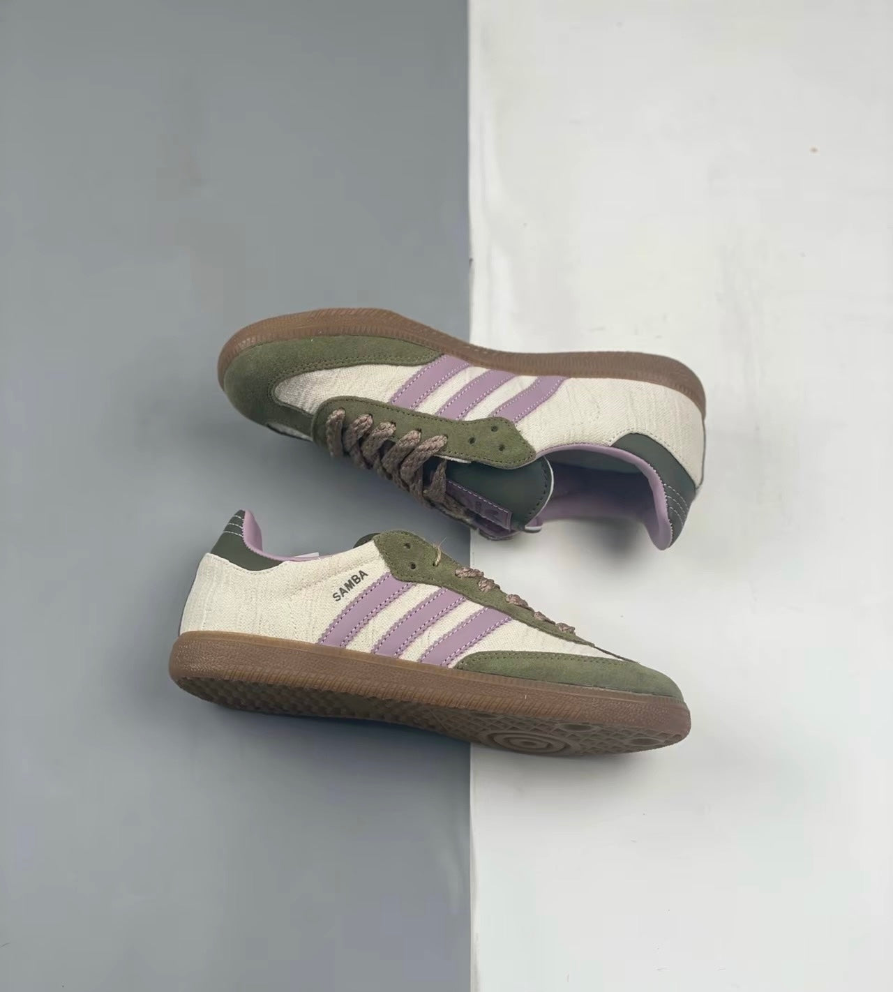 Adidas Samba OG Mineral Green Purple 綠紫色 (JP5675)