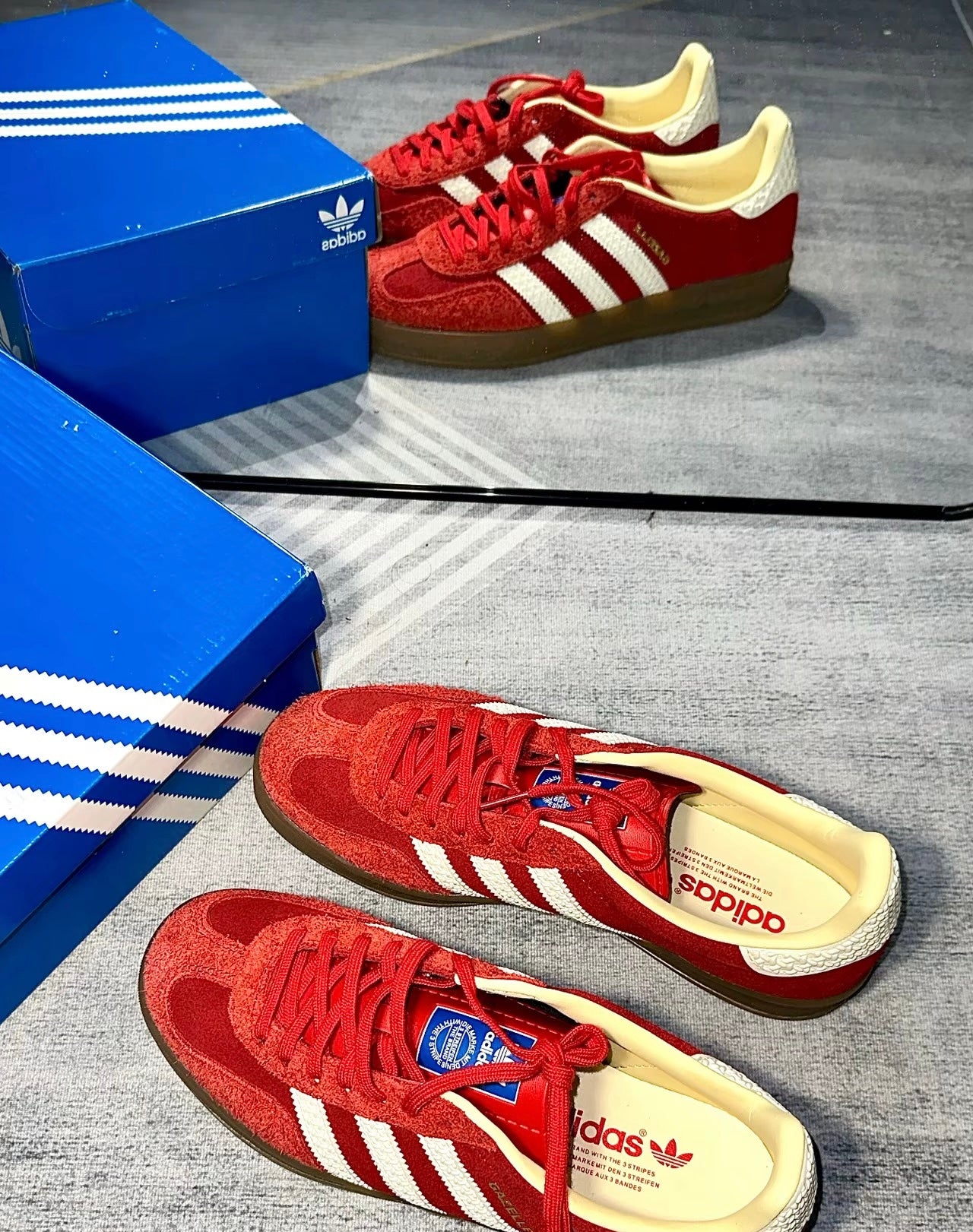 Adidas Originals Gazelle Indoor Red White (IF1808)