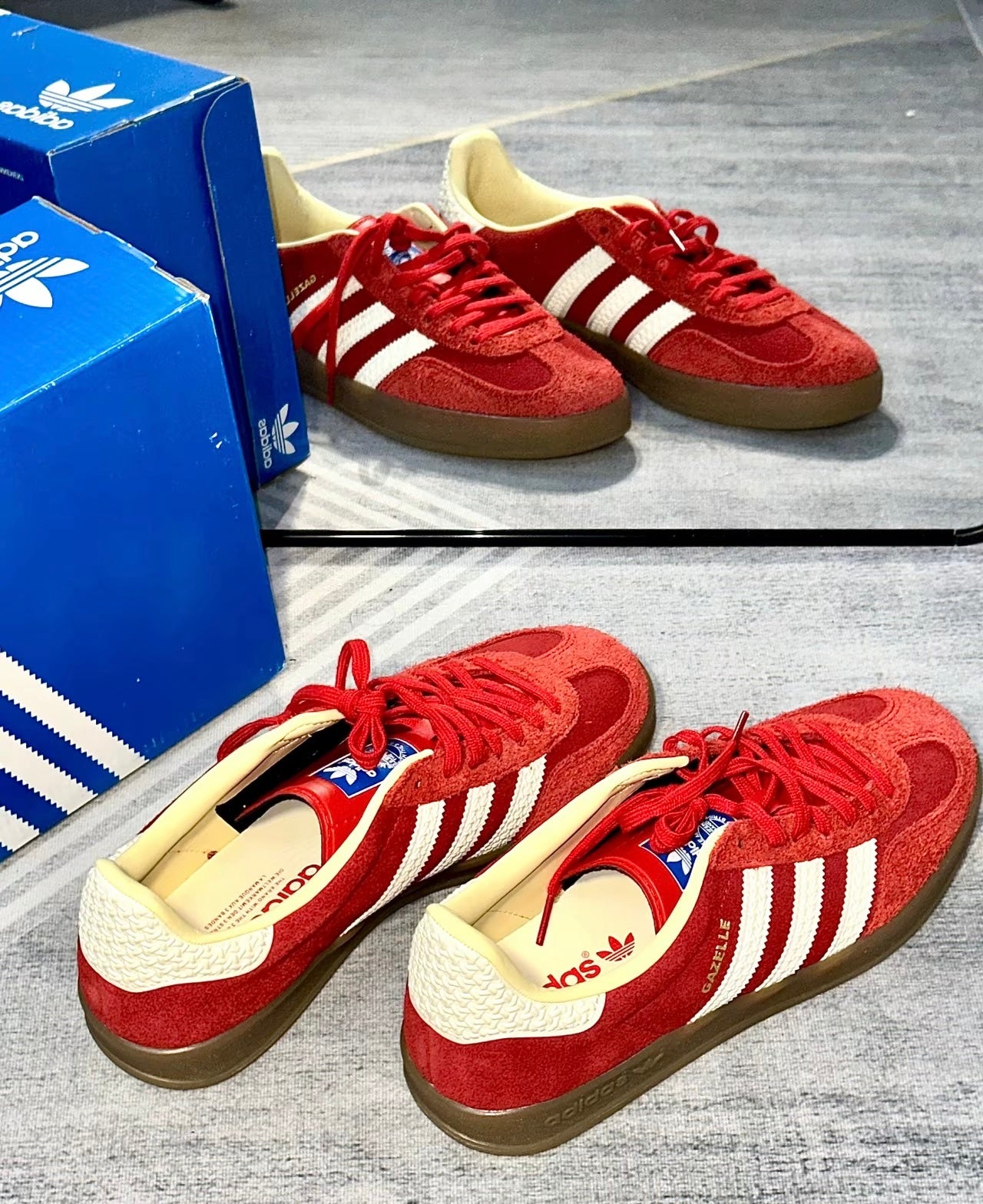 Adidas Originals Gazelle Indoor Red White (IF1808)