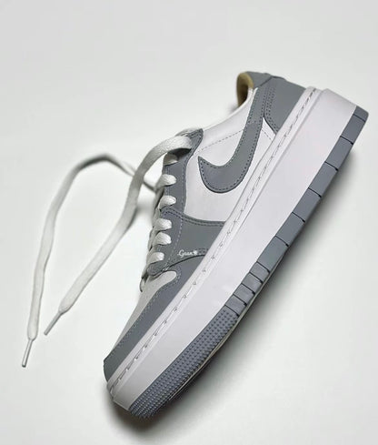 Nike Air Jordan 1 Low Wolf Grey 厚底 (DH7004-100)